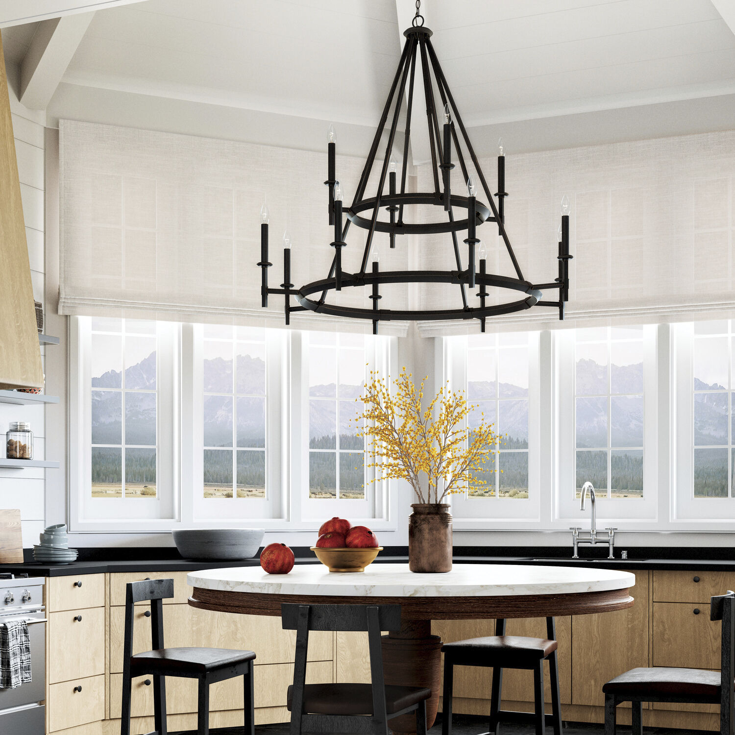 Black iron ceiling light on sale