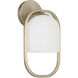Zeek Sconce Wall Light in Matte Brass