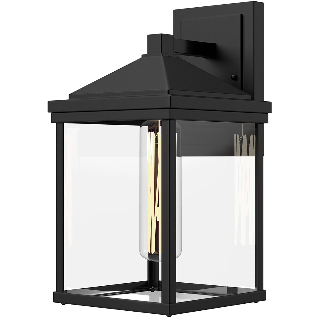 Alora Mood Larchmont 1 Light 14.88 inch Textured Black Exterior Wall Sconce