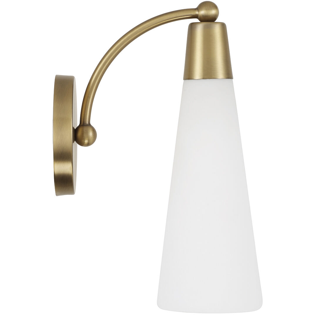 Tess 1 Light 5 inch Aged Brass Sconce Wall Light