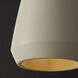 Della 1 Light 10 inch Terracotta Ivory Pendant Ceiling Light