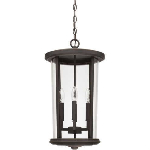 Howell 4 Light 12 inch Oiled Bronze Outdoor Hanging Lantern