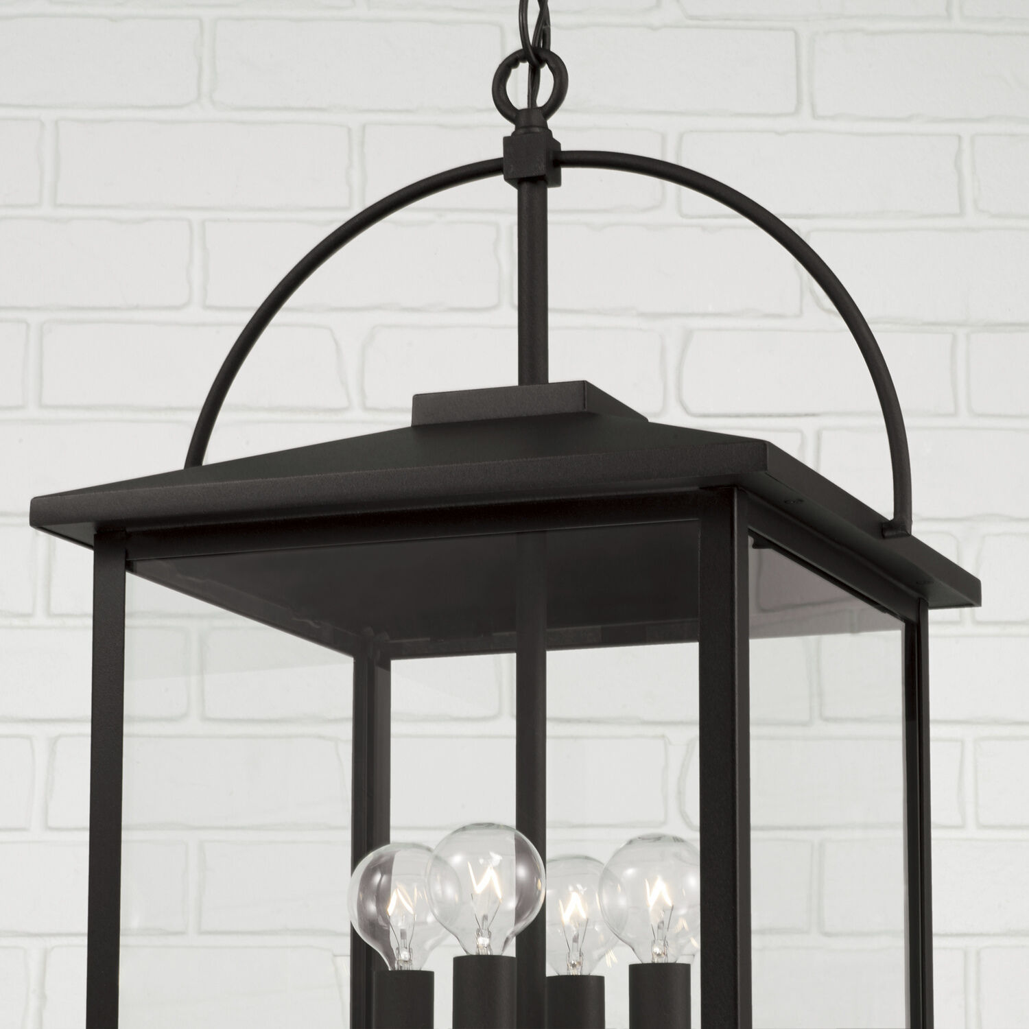 Bryson 4 Light 13.25 inch Black Outdoor Hanging Lantern