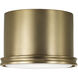 Griffin 1 Light 8.75 inch Aged Brass Flush Mount Ceiling Light