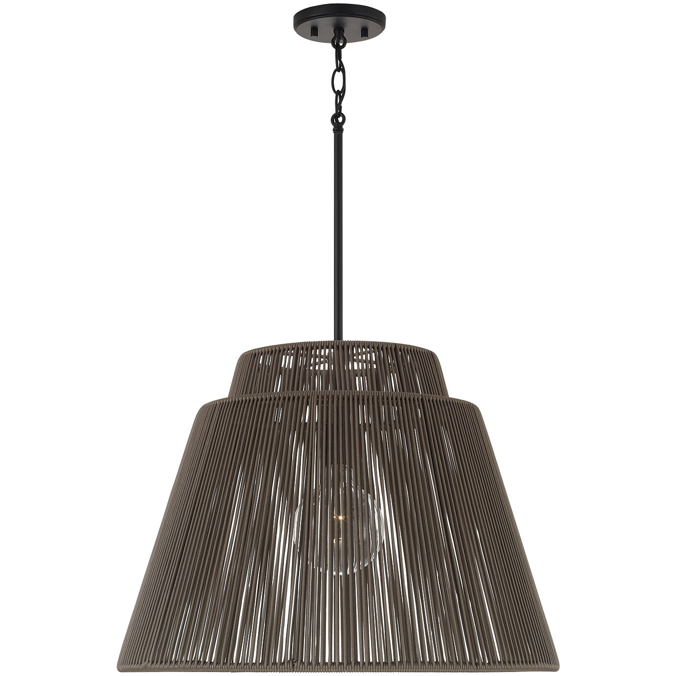 Jasper 1 Light 23 inch Umber and Black Outdoor Hanging Lantern