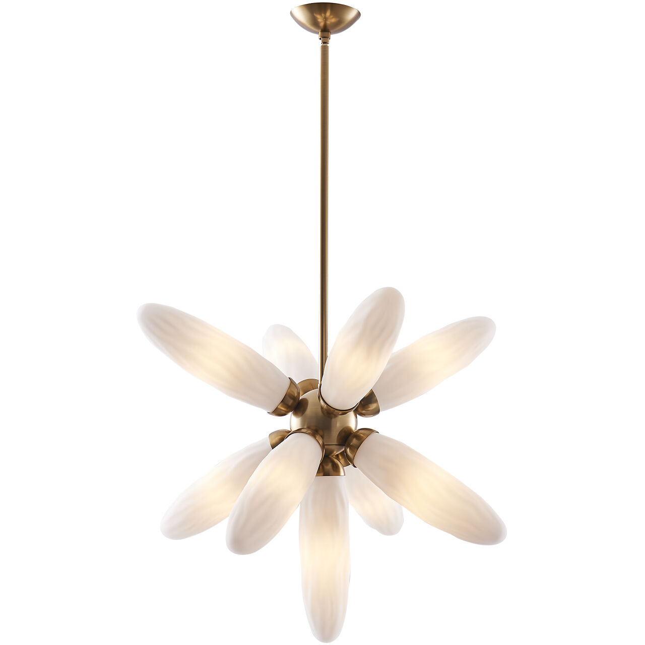 Crest 2 Light 5 inch Winter Brass Pendant Ceiling Light