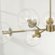 Atlas 6 Light 38 inch Aged Brass Chandelier Ceiling Light