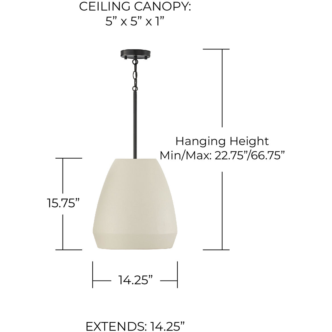 Della 1 Light 14.25 inch Terracotta Ivory Pendant Ceiling Light