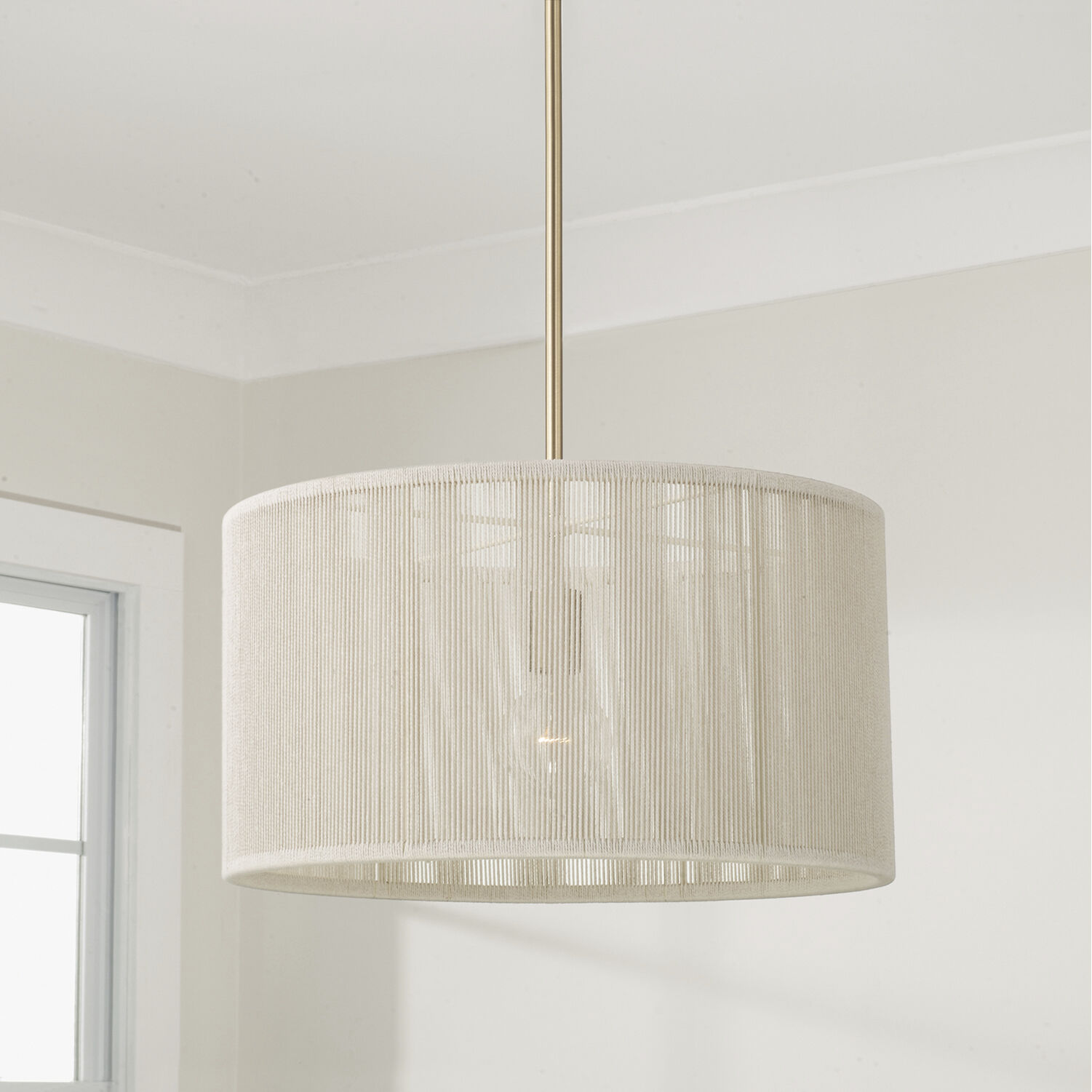 Tara 1 Light 18 inch Matte Brass Pendant Ceiling Light