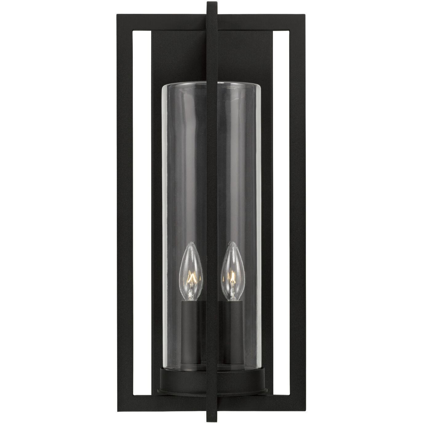 Kent 2 Light 20 inch Black Outdoor Wall Lantern