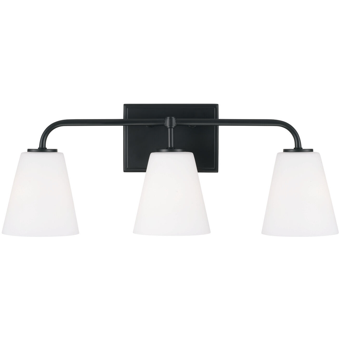 Brody 3 Light 23.5 inch Matte Black Vanity Light Wall Light