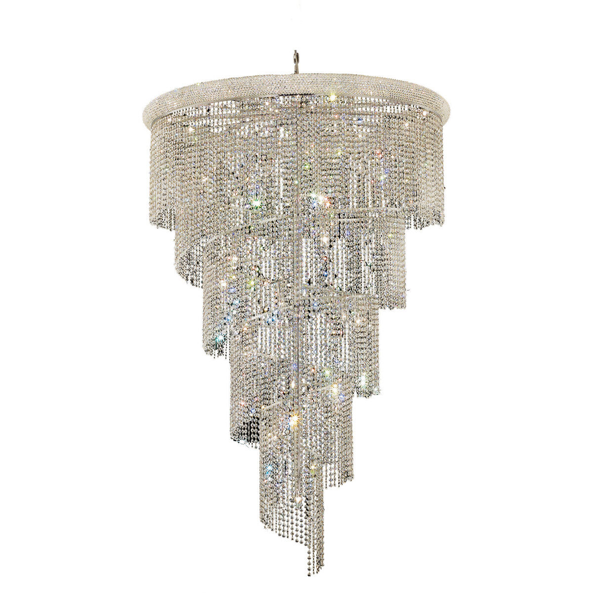 Spiral 29 Light 48.00 inch Foyer Pendant
