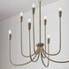 Marley 8 Light 33 inch Mystic Bronze Chandelier Ceiling Light