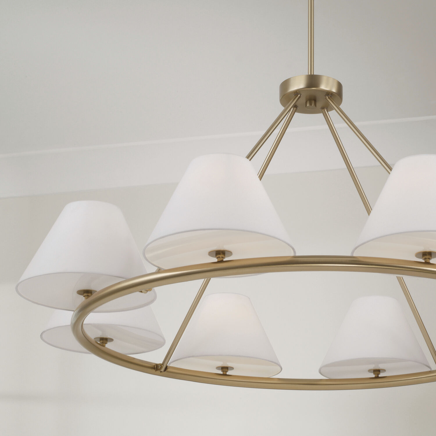 Parson 8 Light 44.75 inch Matte Brass Chandelier Ceiling Light