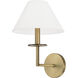 Gilda 1 Light 10 inch Aged Brass Sconce Wall Light