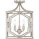 Blakely 3 Light 12.25 inch Antique Silver Foyer Ceiling Light, Convertible Dual Mount