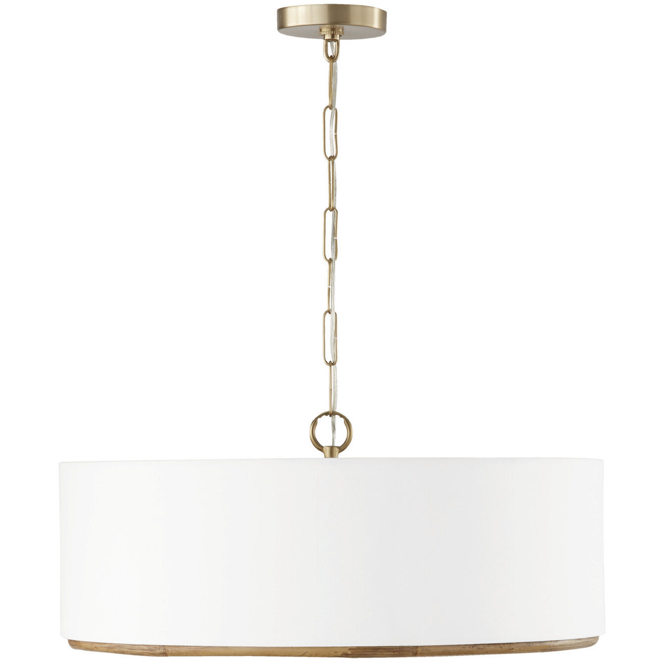 Soleil 4 Light 24.5 inch Matte Brass Pendant Ceiling Light