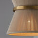 Cecilia 1 Light 12 inch Bleached Natural Rope and Patinaed Brass Pendant Ceiling Light