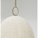 Natalia 1 Light 18 inch Aged Brass Pendant Ceiling Light