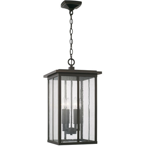 Barrett 4 Light 12 inch Oiled Bronze Outdoor Hanging Lantern