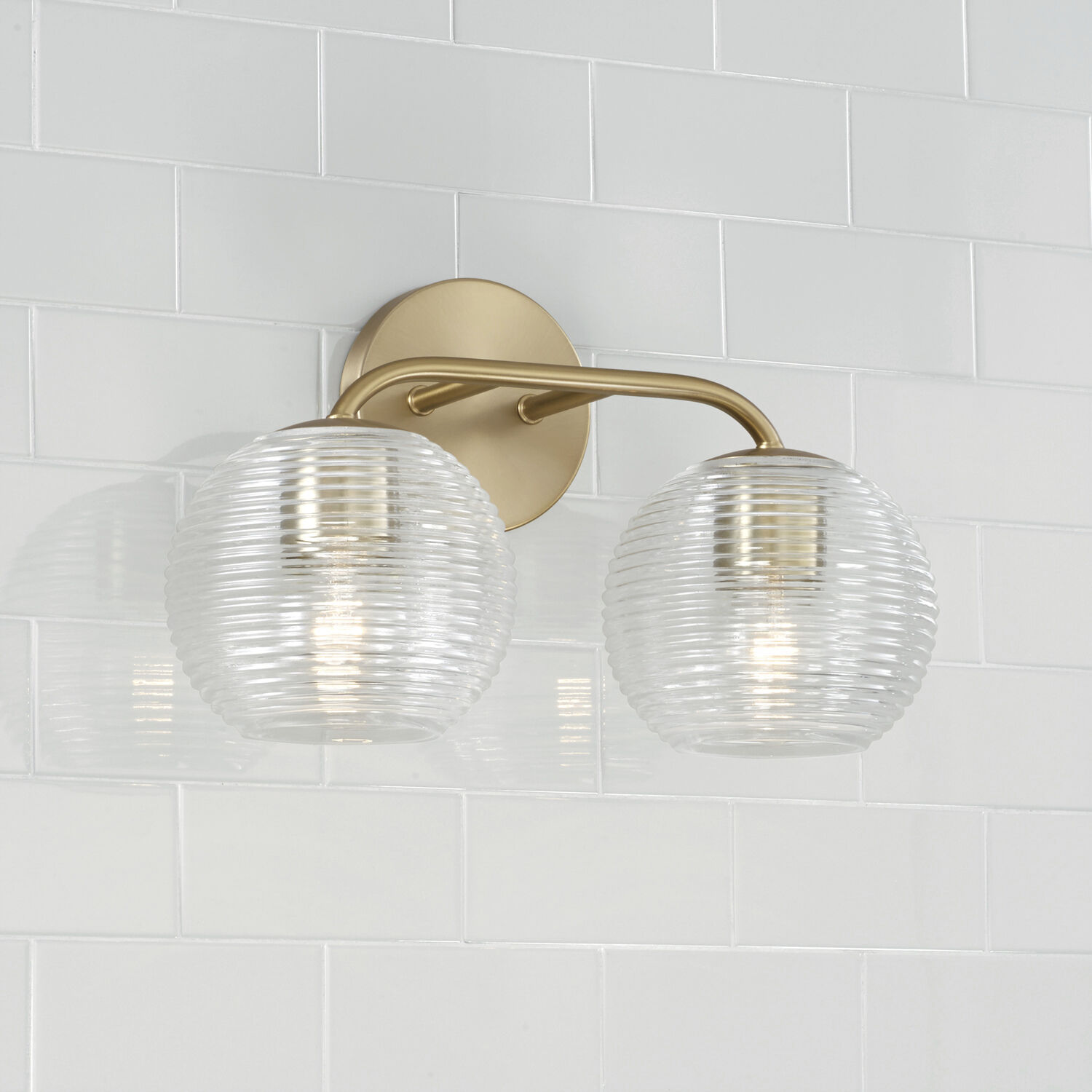 Dolan 2 Light 15.5 inch Matte Brass Vanity Light Wall Light