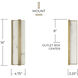 Noah LED 4.75 inch Aged Brass ADA Sconce Wall Light
