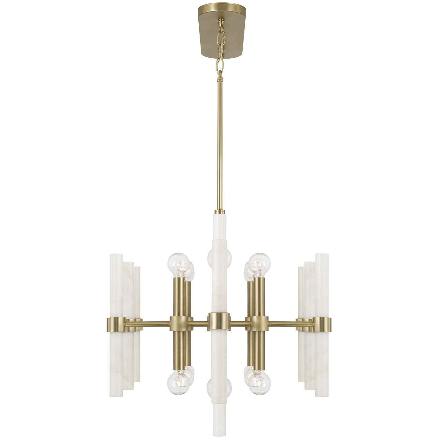Marlow 16 Light 47.25 inch Matte Brass Island Light Ceiling Light
