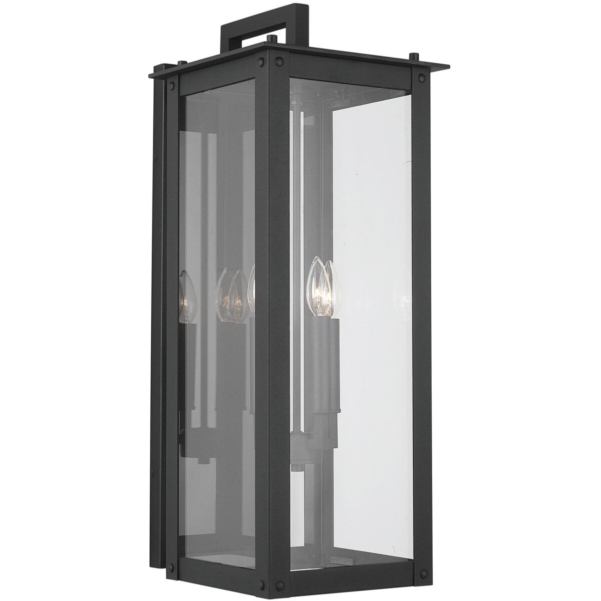 Hunt 4 Light 29 inch Black Outdoor Wall Mount in Incandescent