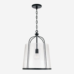 Madison 1 Light 14 inch Matte Black Pendant Ceiling Light