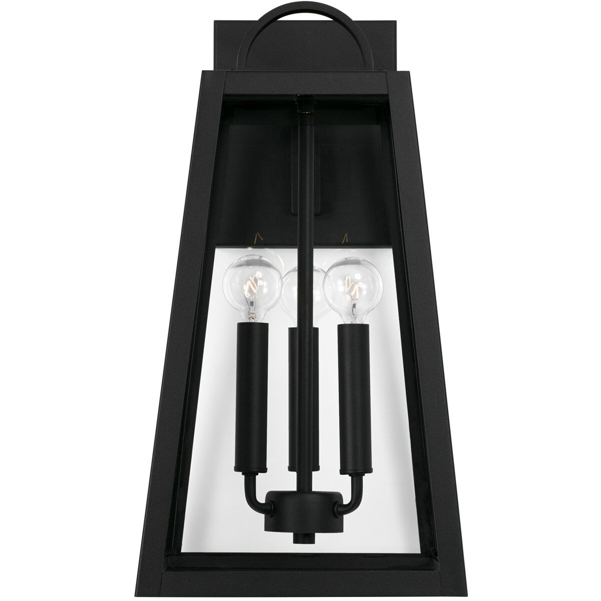 Leighton 3 Light 20 inch Black Outdoor Wall Lantern