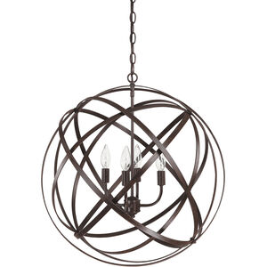Axis 4 Light 23 inch Russet Pendant Ceiling Light in (None)