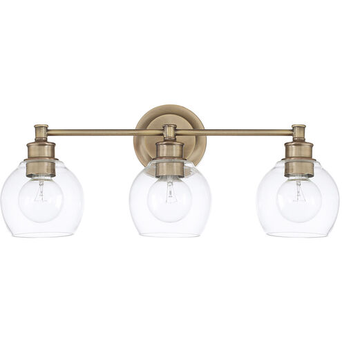Mid Century 3 Light 23.50 inch Bathroom Vanity Light