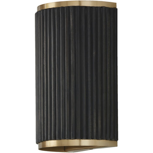 Capital Lighting Donovan 2 Light 7.5 inch Black Stain and Matte Brass Sconce Wall Light 650721KR - Open Box