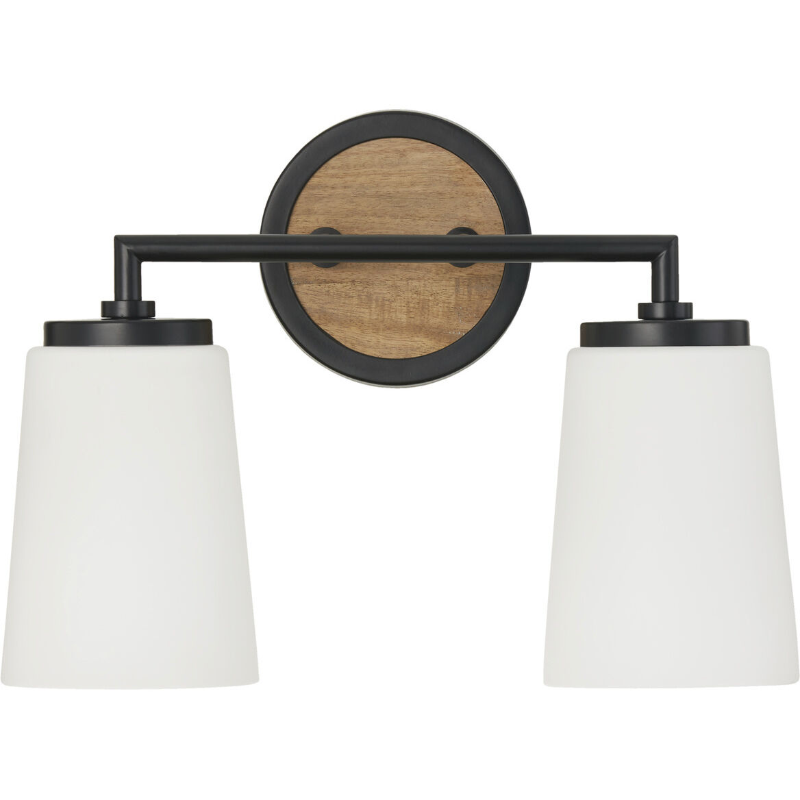 Jonah 2 Light 14 inch Light Wood and Matte Black Vanity Light Wall Light