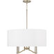 Ingrid 4 Light 24 inch Matte Brass Pendant Ceiling Light