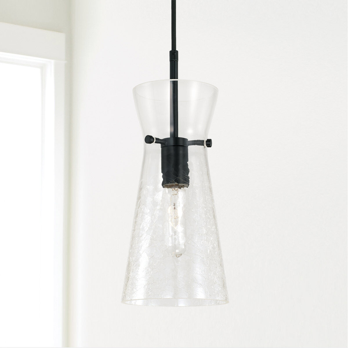 Mila 1 Light 6 inch Matte Black Pendant Ceiling Light