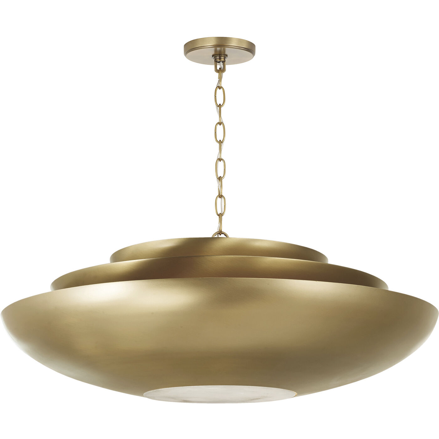 Gia 4 Light 29.5 inch Aged Brass Pendant Ceiling Light
