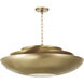 Gia 4 Light 29.5 inch Aged Brass Pendant Ceiling Light