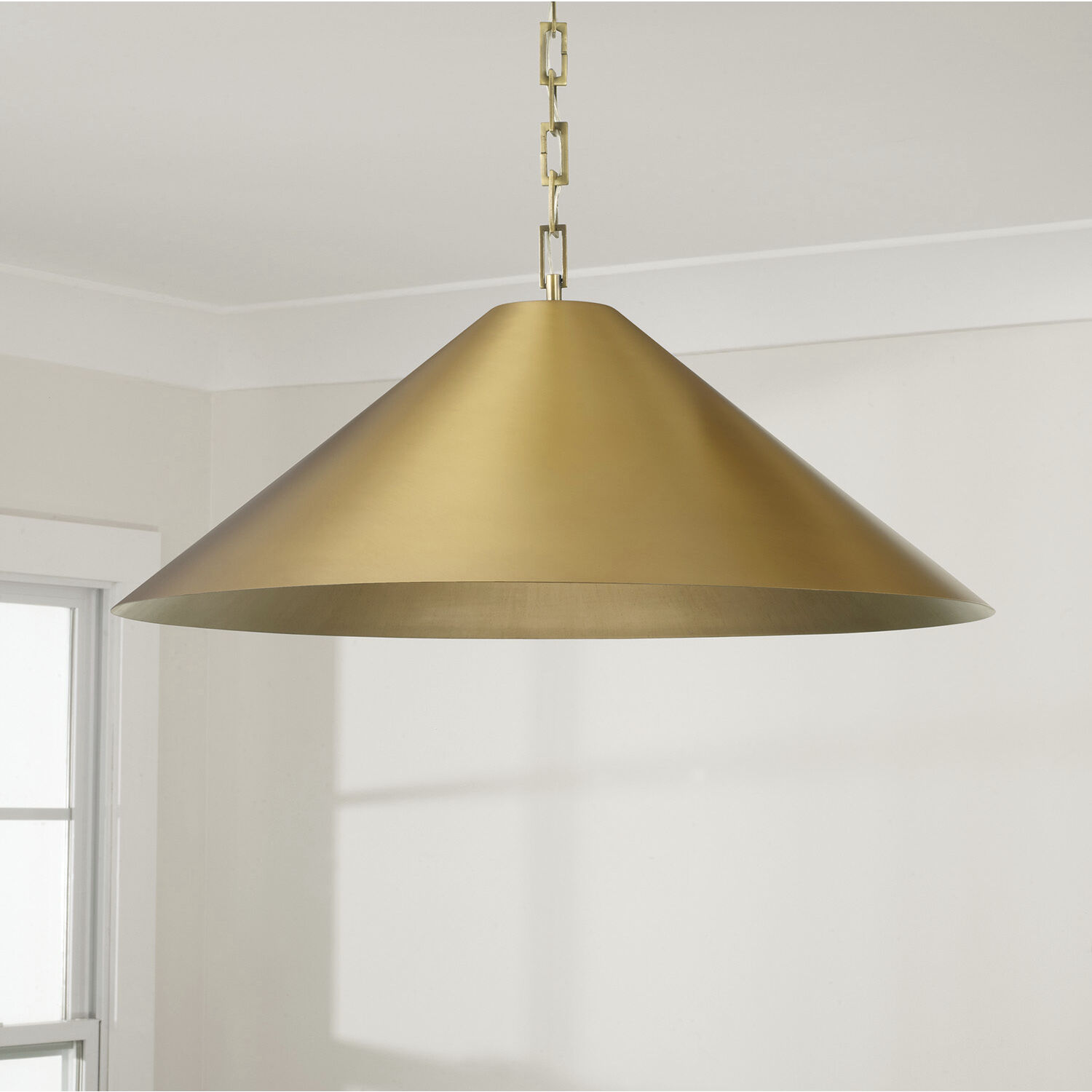 Avery 1 Light 28 inch Aged Brass Pendant Ceiling Light
