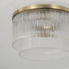 Vaughn 3 Light 16 inch Aged Brass Pendant Ceiling Light