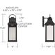 Bradford LED 17 inch Black Outdoor Wall Lantern