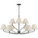 Chadwick 9 Light 45 inch Espresso Chandelier Ceiling Light