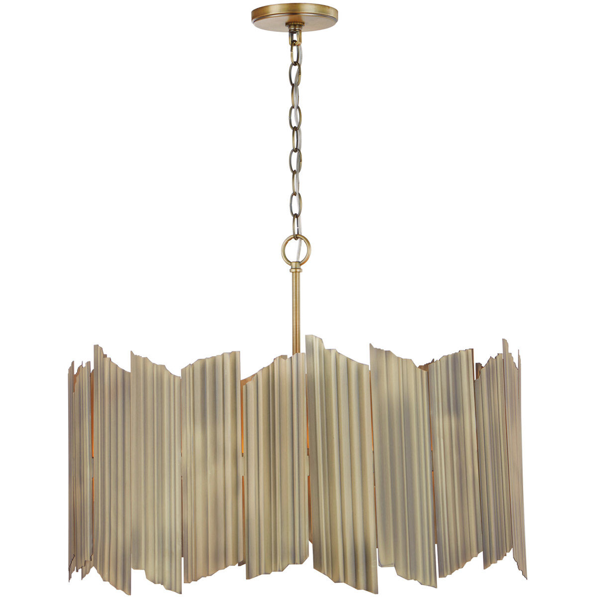 Xavier 4 Light 27 inch Aged Brass Pendant Ceiling Light