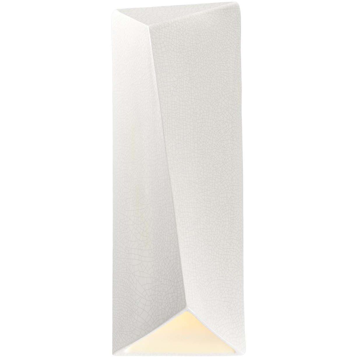 Ambiance Collection LED 22 inch White Crackle Outdoor Wall Sconce