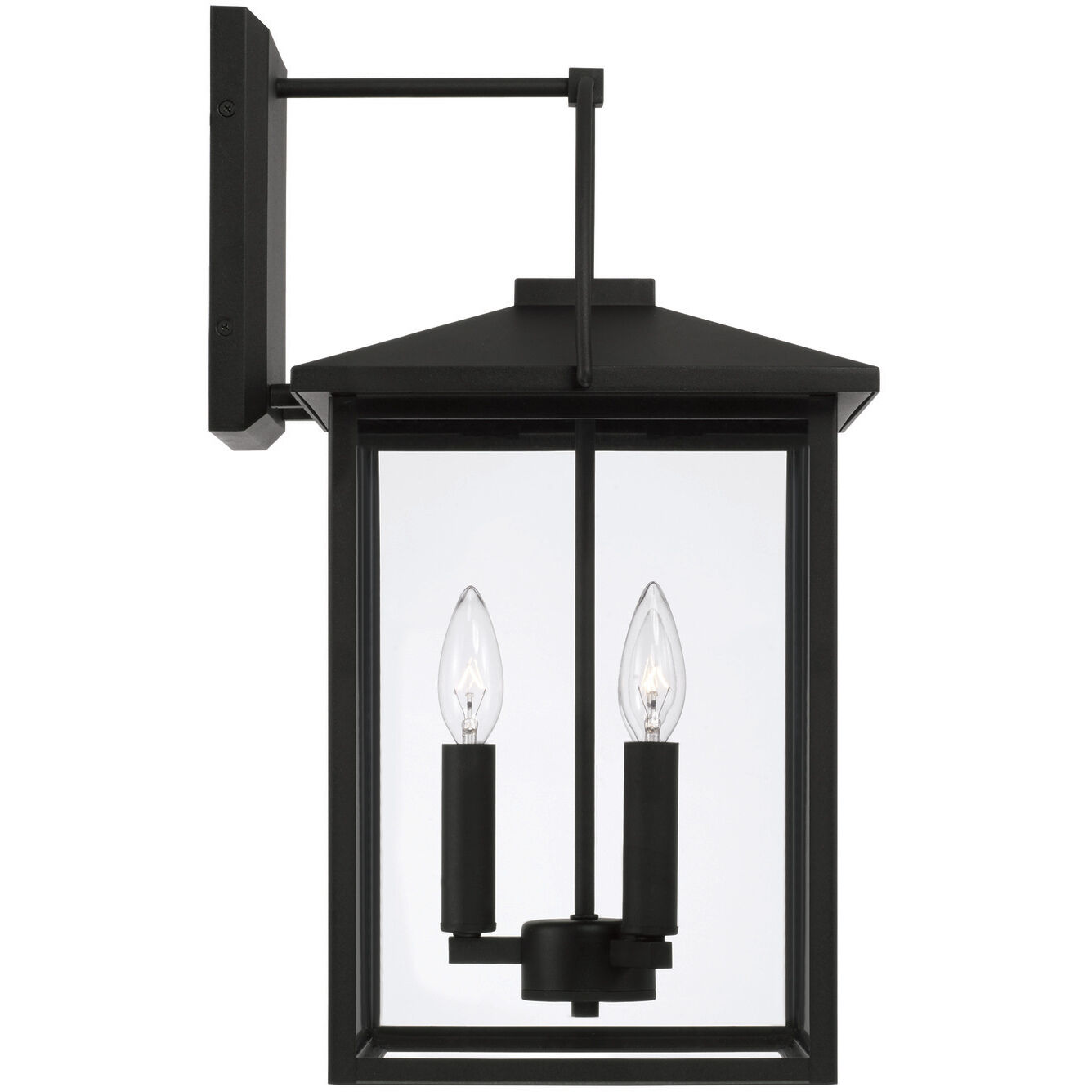 Bryson 3 Light 19.75 inch Black Outdoor Wall Lantern