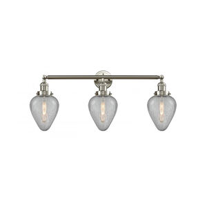 Franklin Restoration Geneseo 3 Light 32 inch Brushed Satin Nickel Bath Vanity Light Wall Light, Franklin Restoration