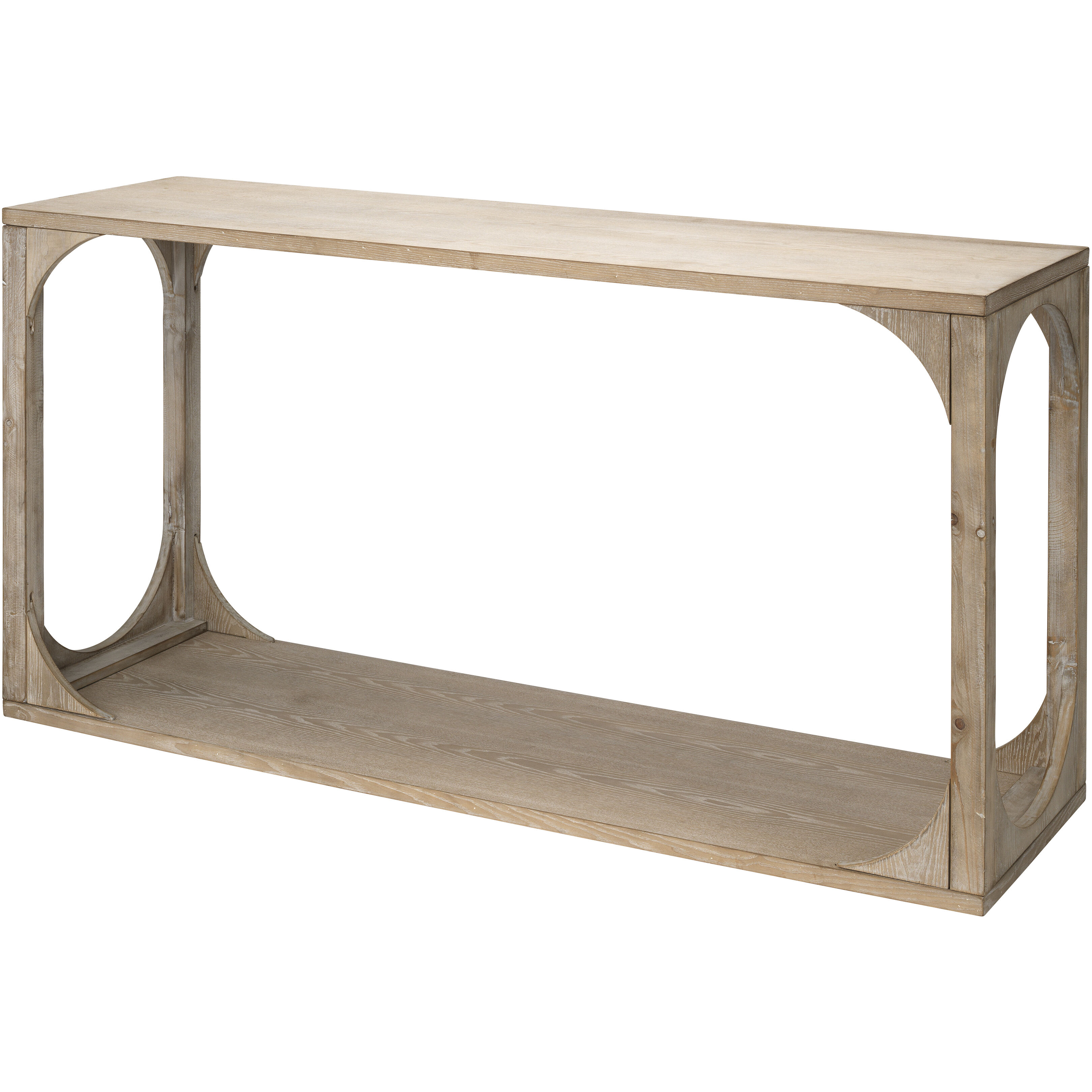 Everett 60 inch Grey Washed Wood Console Table