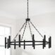 Winton 12 Light 35 inch Matte Black Chandelier Ceiling Light