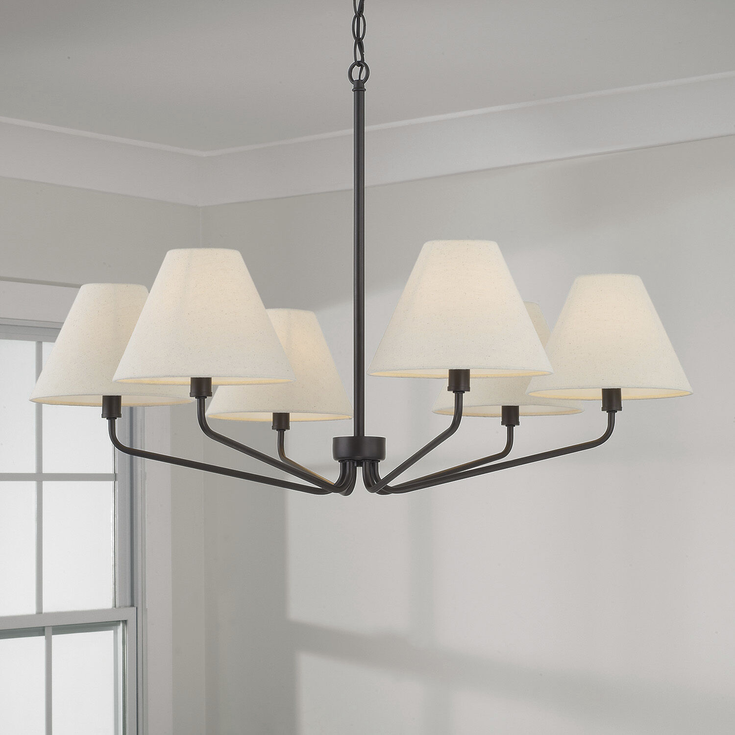 Chadwick 6 Light 34 inch Espresso Chandelier Ceiling Light