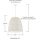 Naomi 3 Light 24 inch Chalk White Pendant Ceiling Light